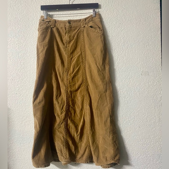 Eddie Bauer Dresses & Skirts - Eddie Bauer vintage Tan corduroy maxi skirt